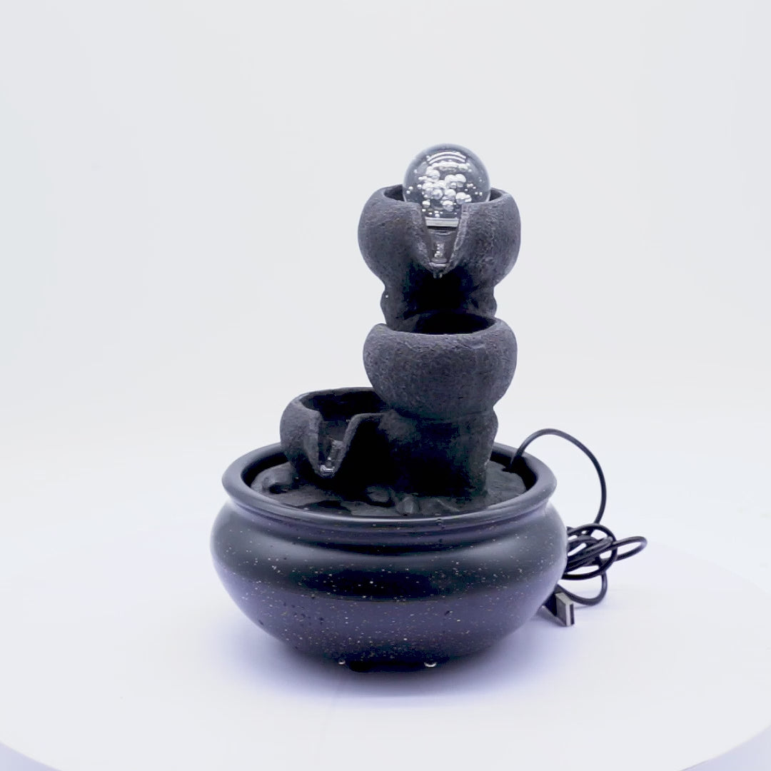 Little Pots of Fortune Fountain 23cm