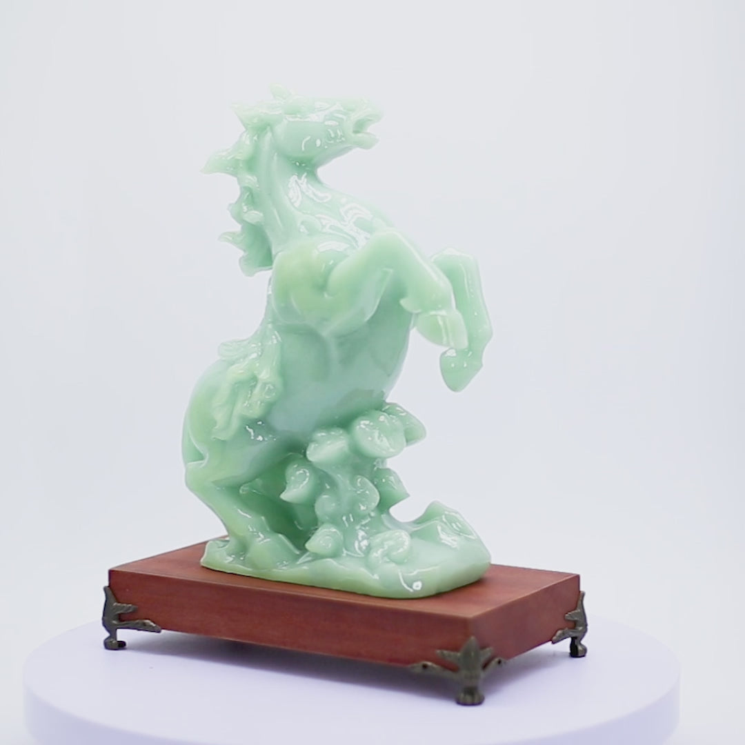 The Elevated Jade Horse of Success 36cm
