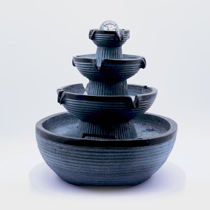 Four Tiers of Wealth Flowing Fountain 40cm