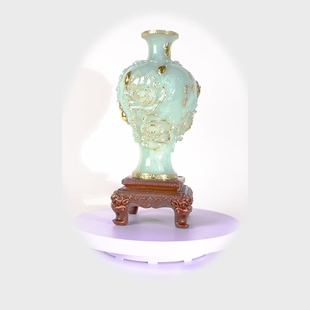Blessed with Grace Curved Wealth Vase 45cm