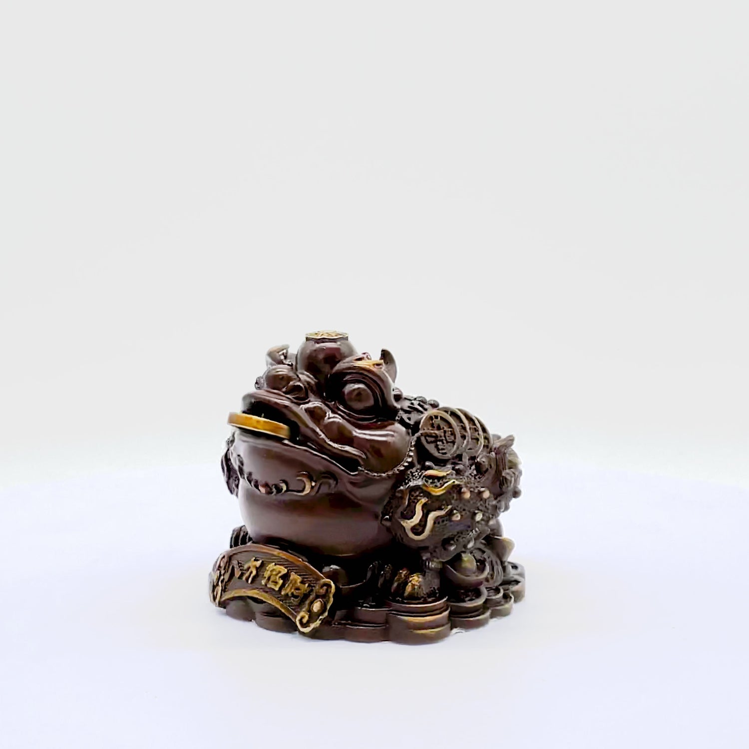 Wealth of the Earth - Brass Money Frog 11cm