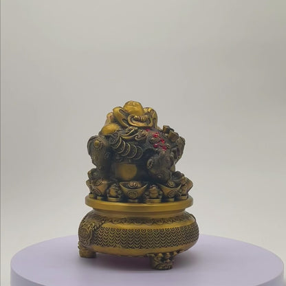 Grand Brass Money Frog of Endless Blessings 24cm