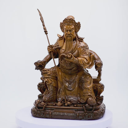 Seated Guan Gong of Wise Authority 46cm