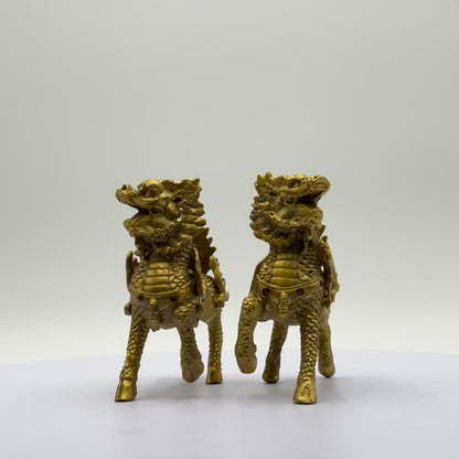 Legendary Brass Qilin for Anti-Bad Luck 10cm