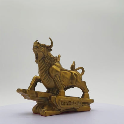 Brass Ox of Triumph &amp; Success 21cm