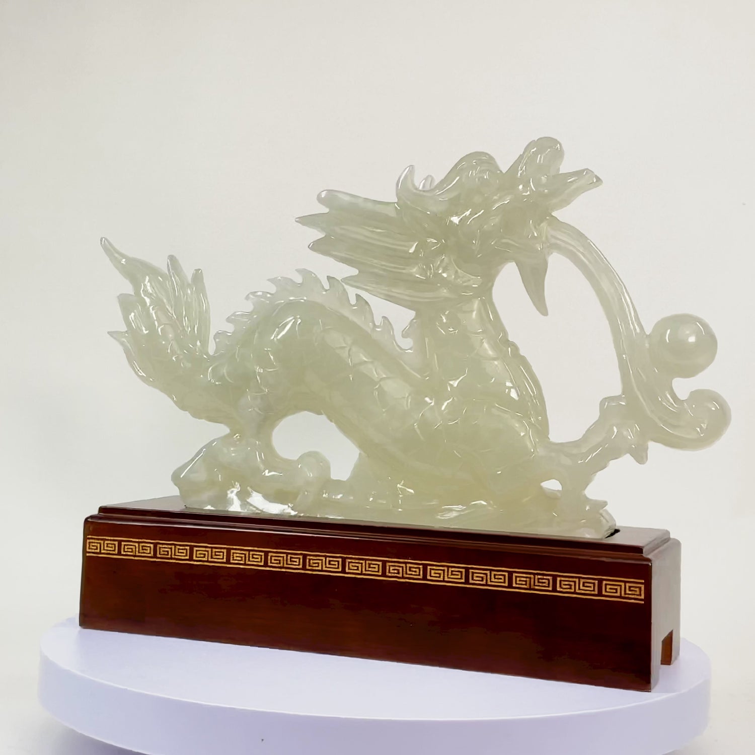 "Attract Power and Victory" - Jade Dragon 42cm