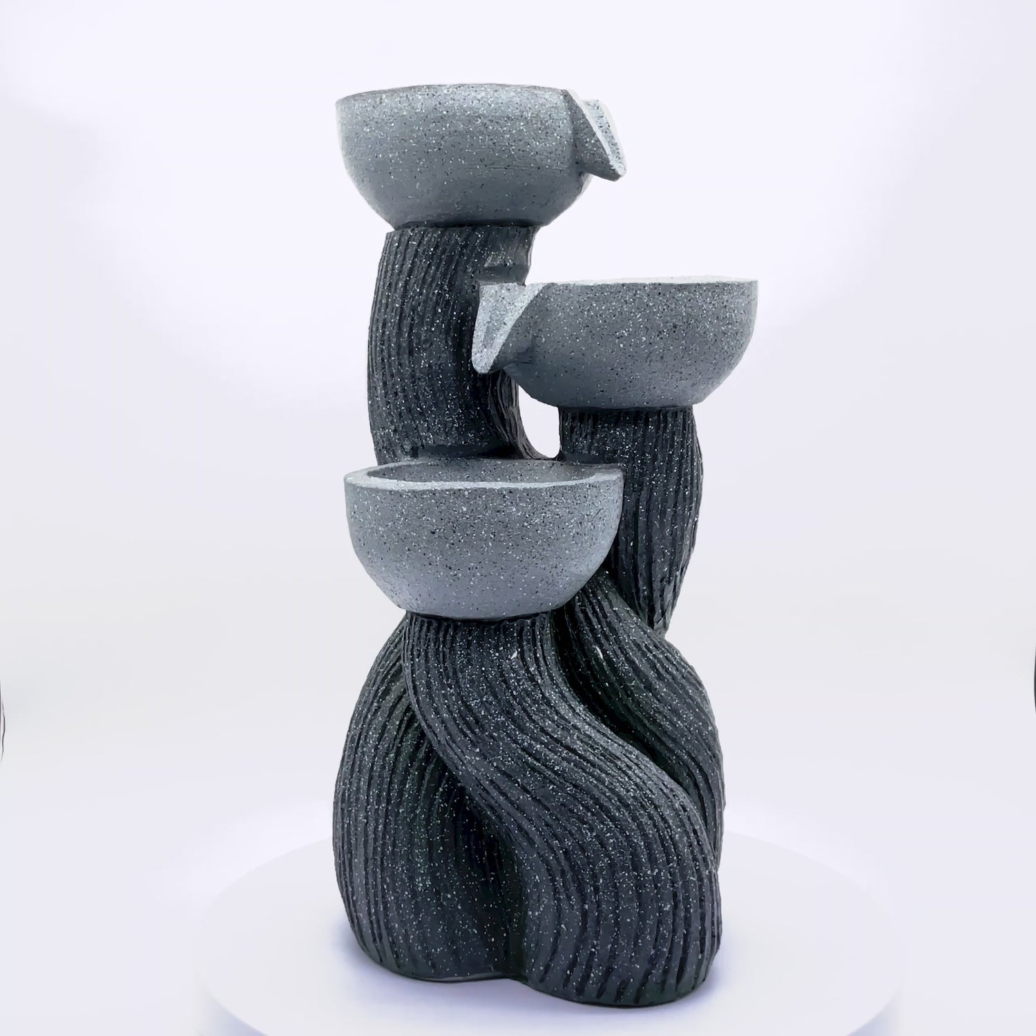 Triple Spiral Fountain of Balanced Energy 47cm