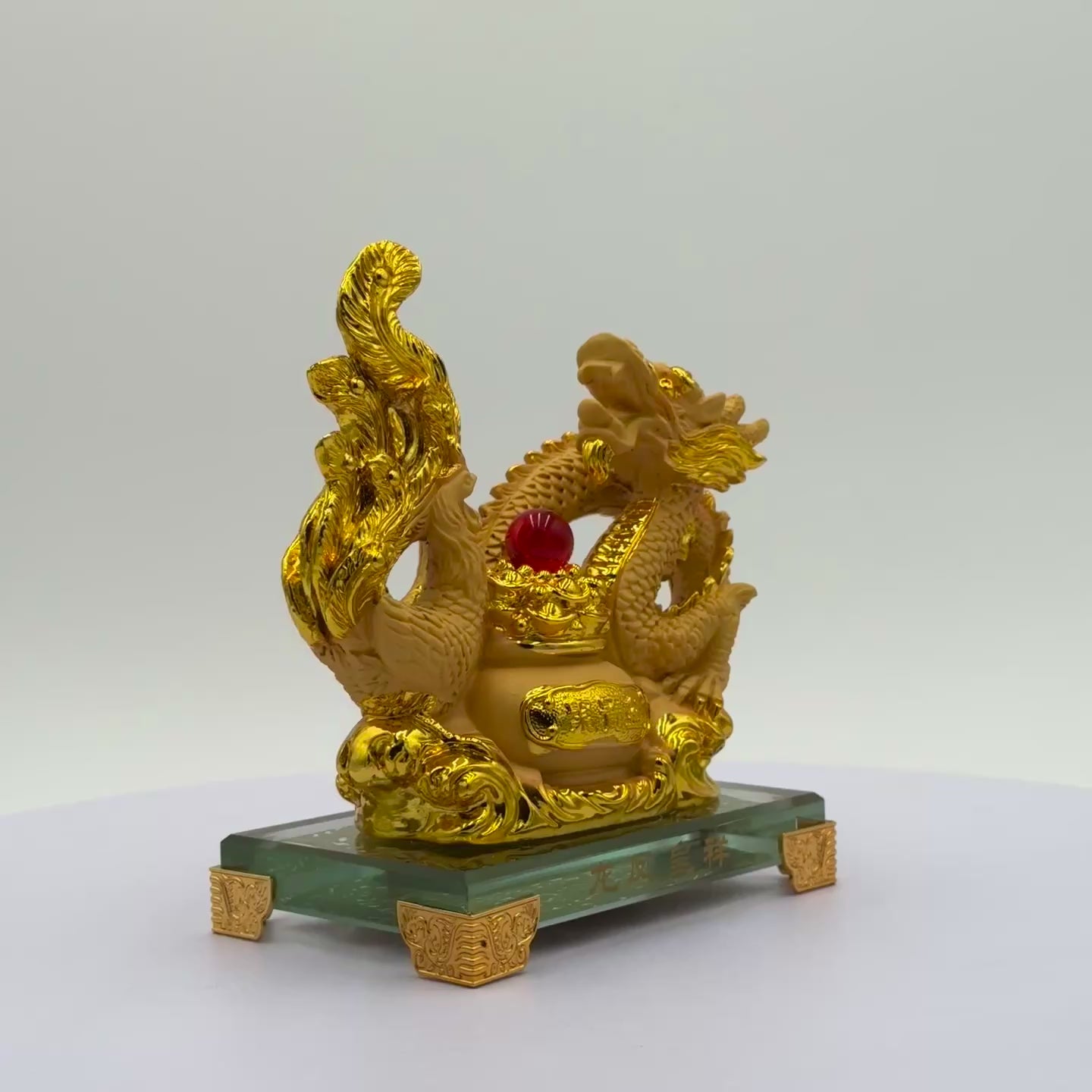 Majestic Power Couple Dragon &amp; Phoenix 15cm