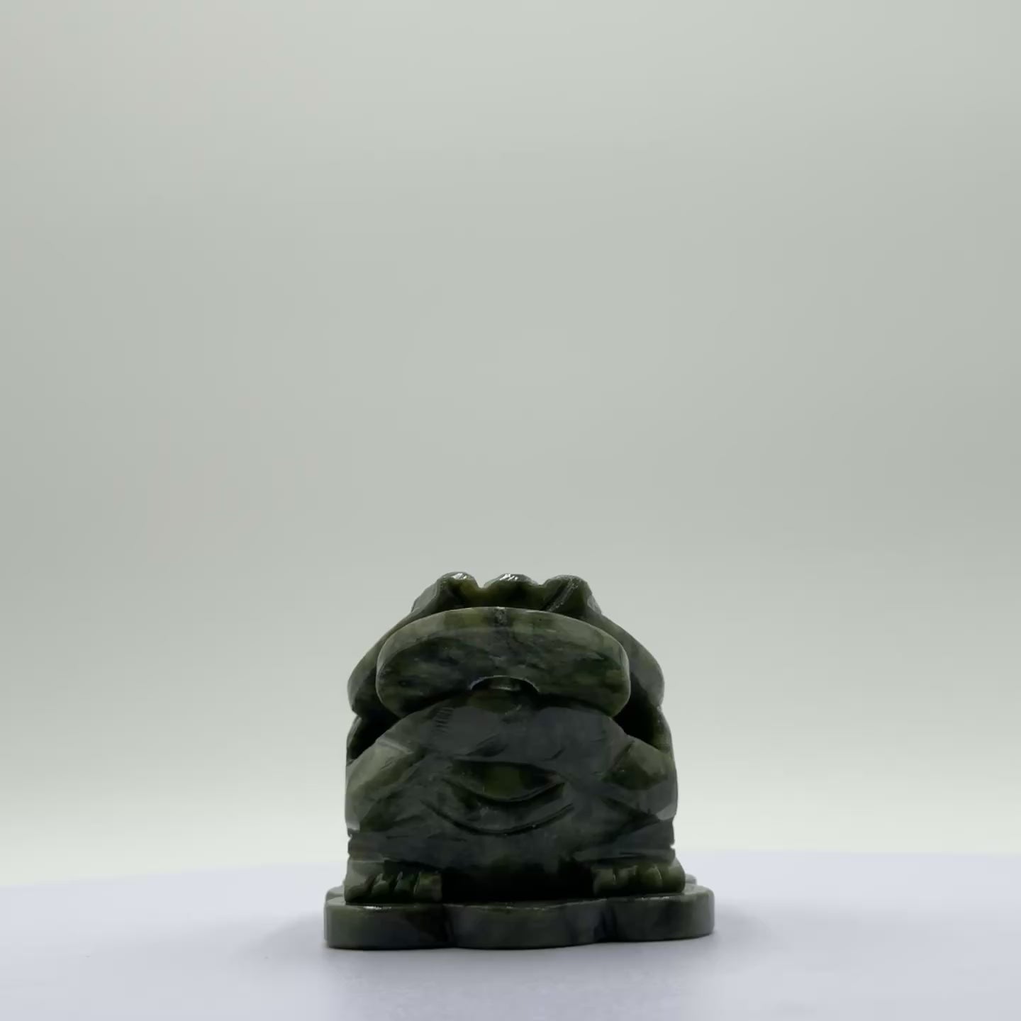 Little Jade Money Frog for Big Gains 11cm