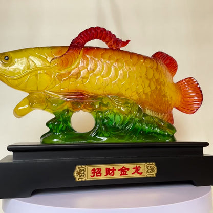 Massive Citrine Arowana for Great Prosperity 50cm