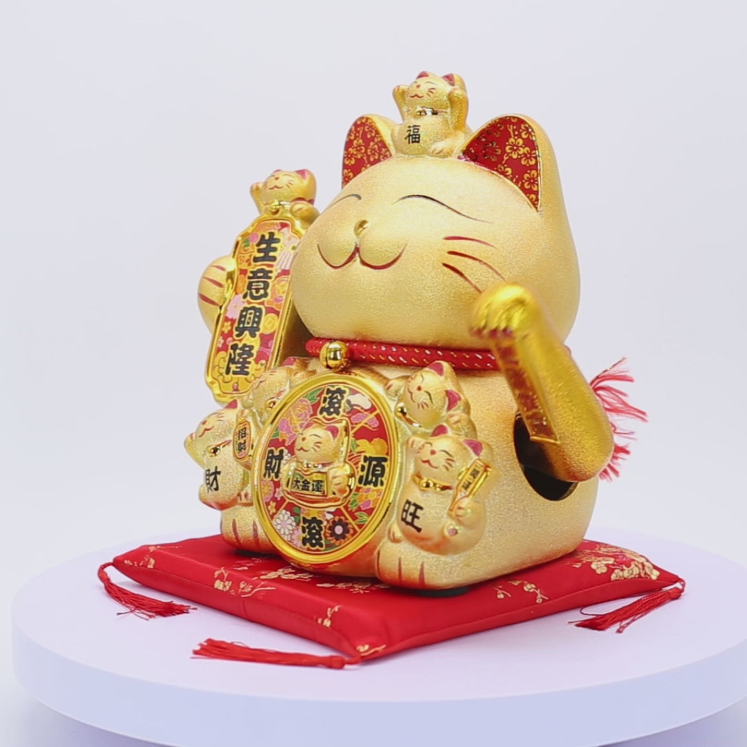 Great &amp; Golden Lucky Cat for Business Success 30cm