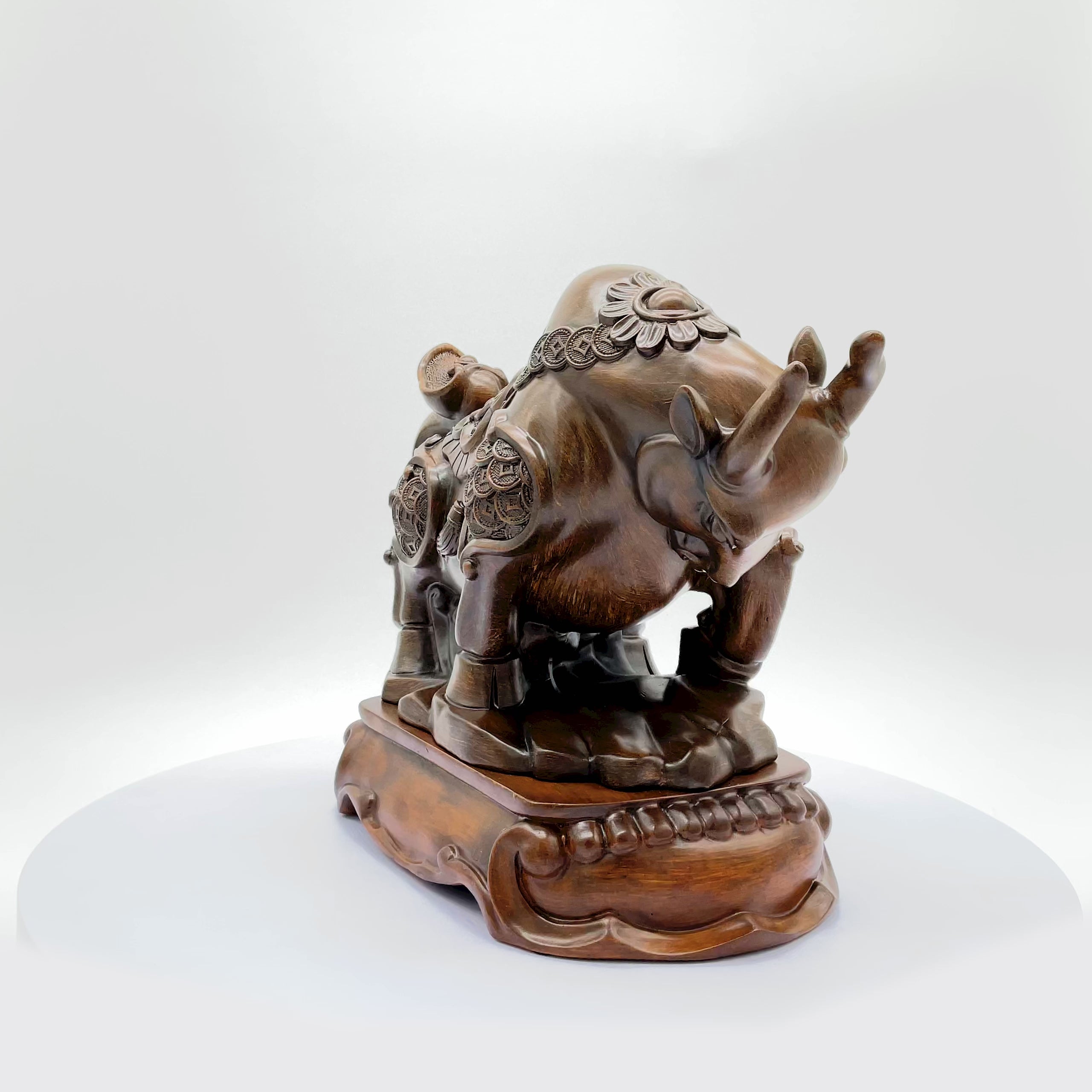 Wood Ox of Hard Work and Reward 27cm