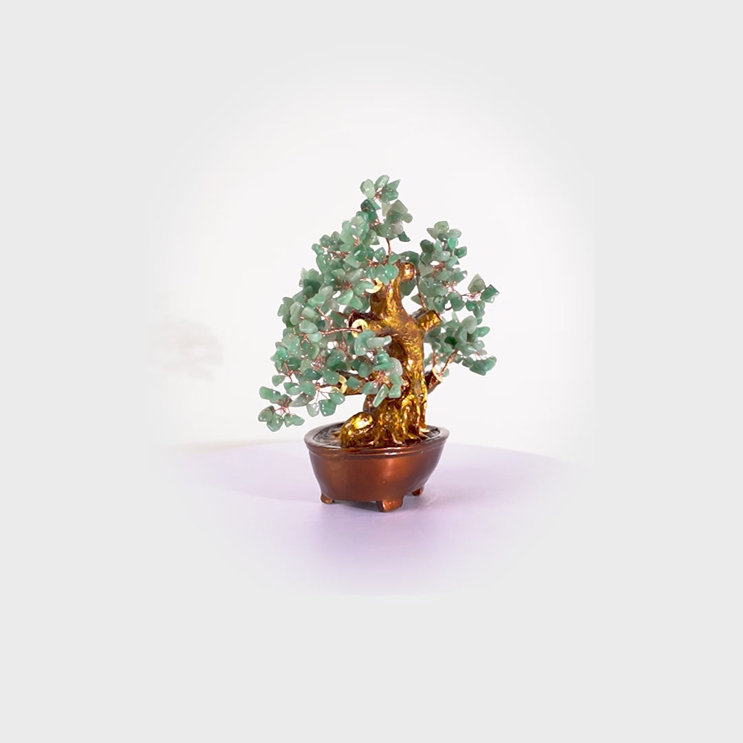 Aventurine Crystal Tree for Wisdom &amp; Growth 25cm