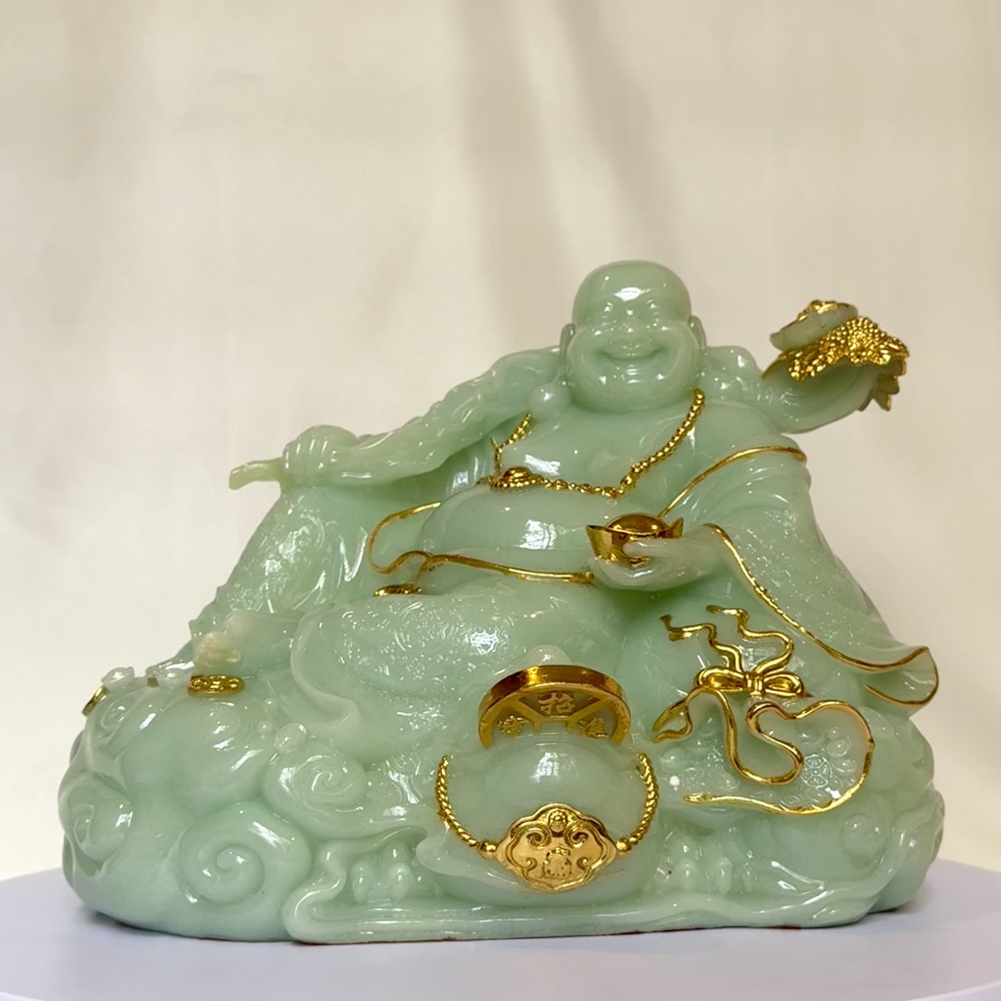 Ice Jade Happiness Laughing Buddha 30cm