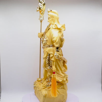 Golden Guan Gong of Power &amp; Wealth 50cm