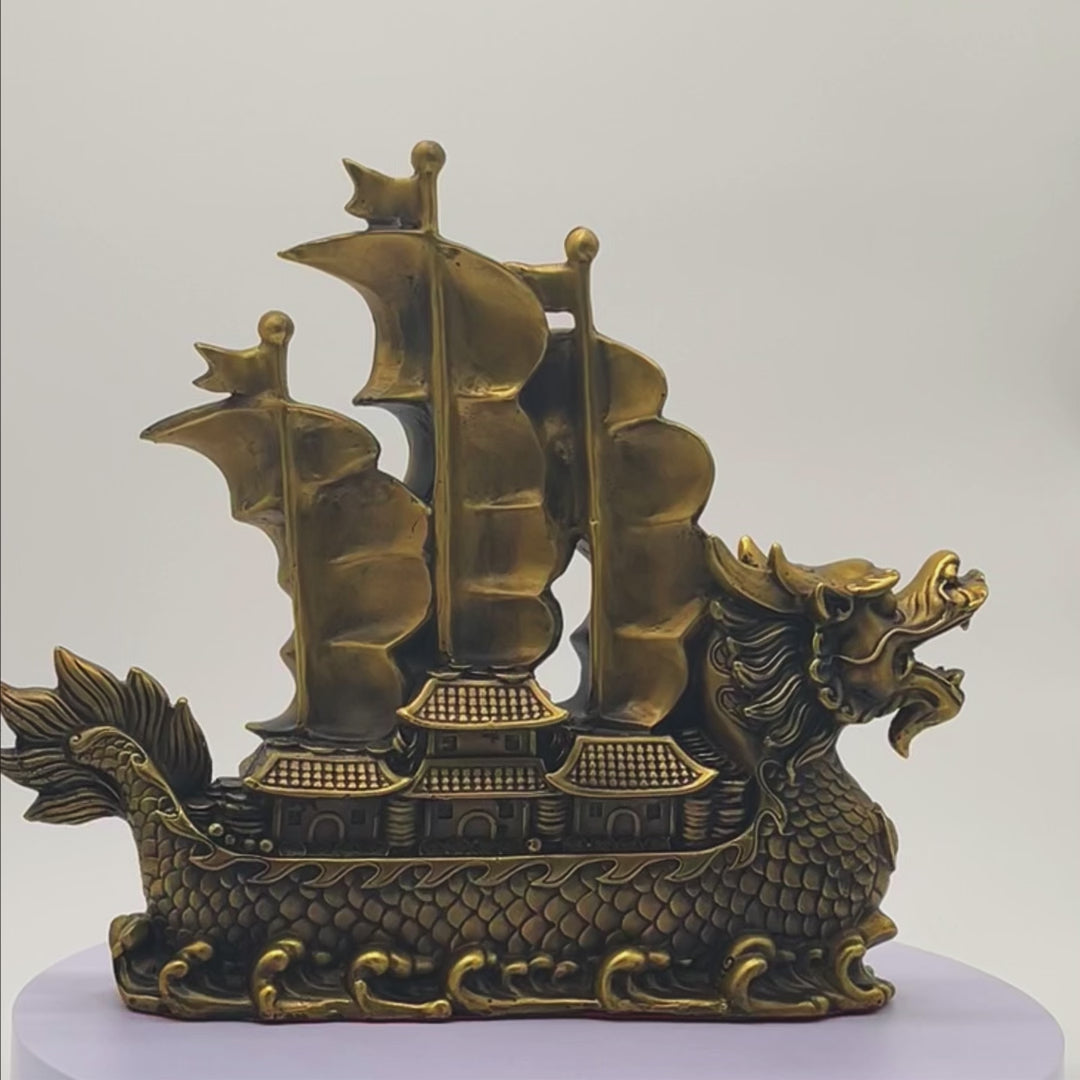 Imperial Dragon Ship for Business Expansion 29cm