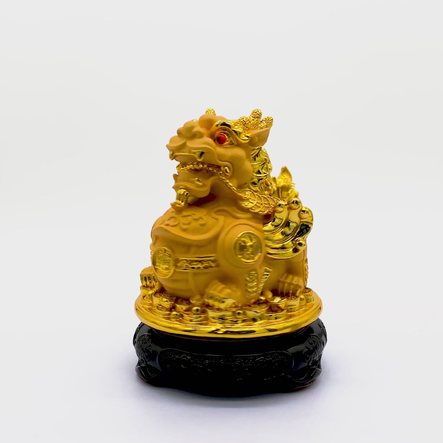 Lucky Golden Pi Yao of Daily Protection 17cm