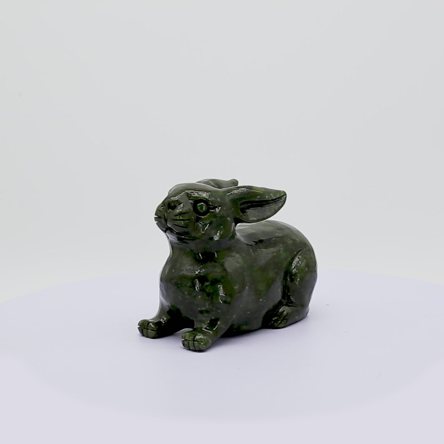 Jade Zodiac Rabbit for Helpful Kindness 14cm