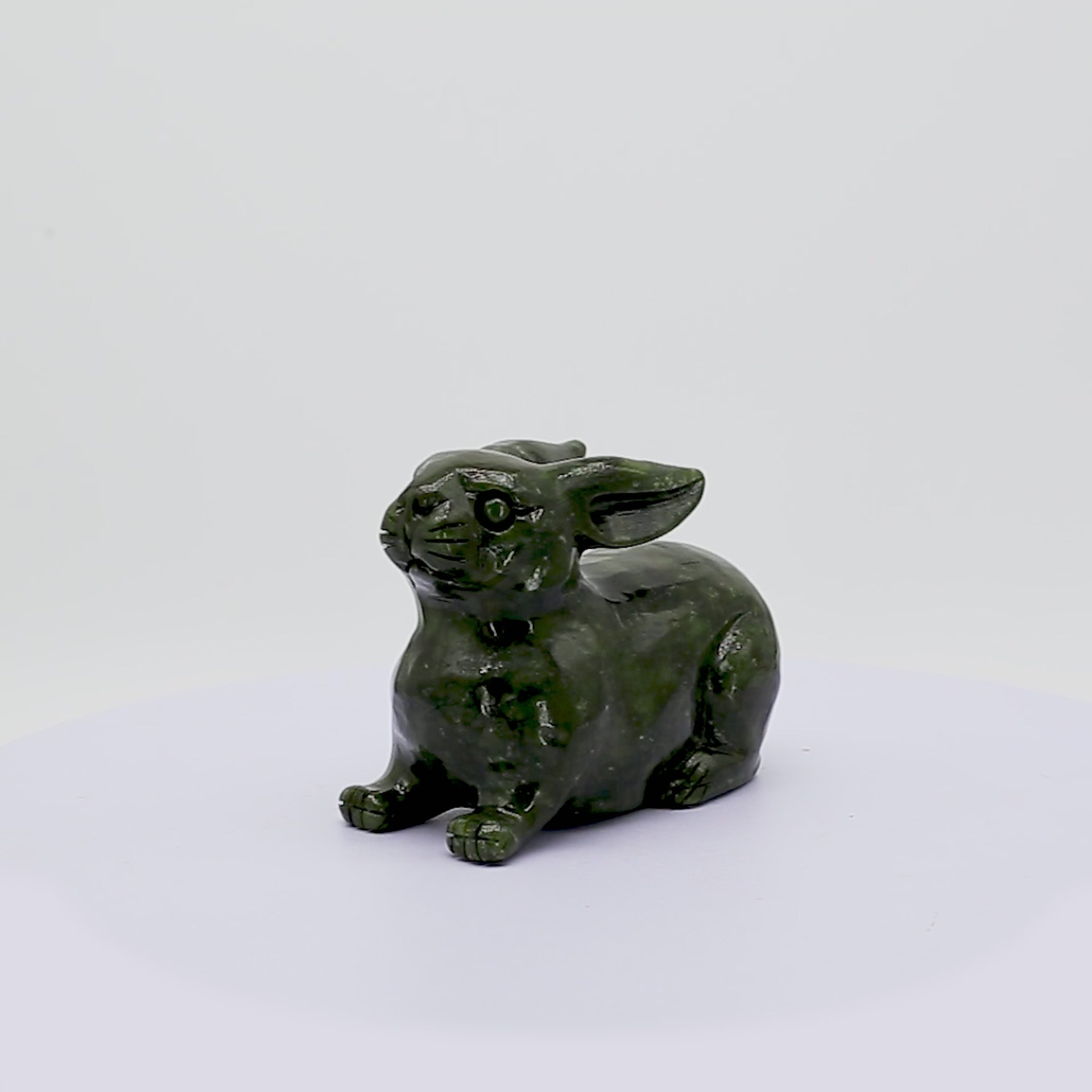 Jade Zodiac Rabbit for Helpful Kindness 14cm