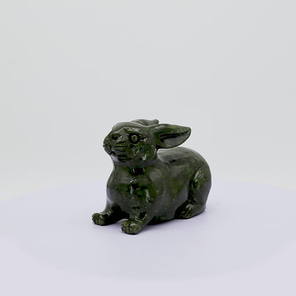Jade Zodiac Rabbit for Helpful Kindness 14cm