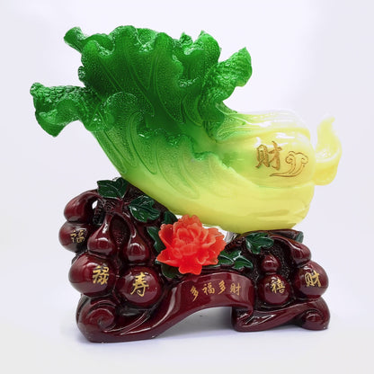 Health and Wealth Cabbage with Wu Lous 46cm