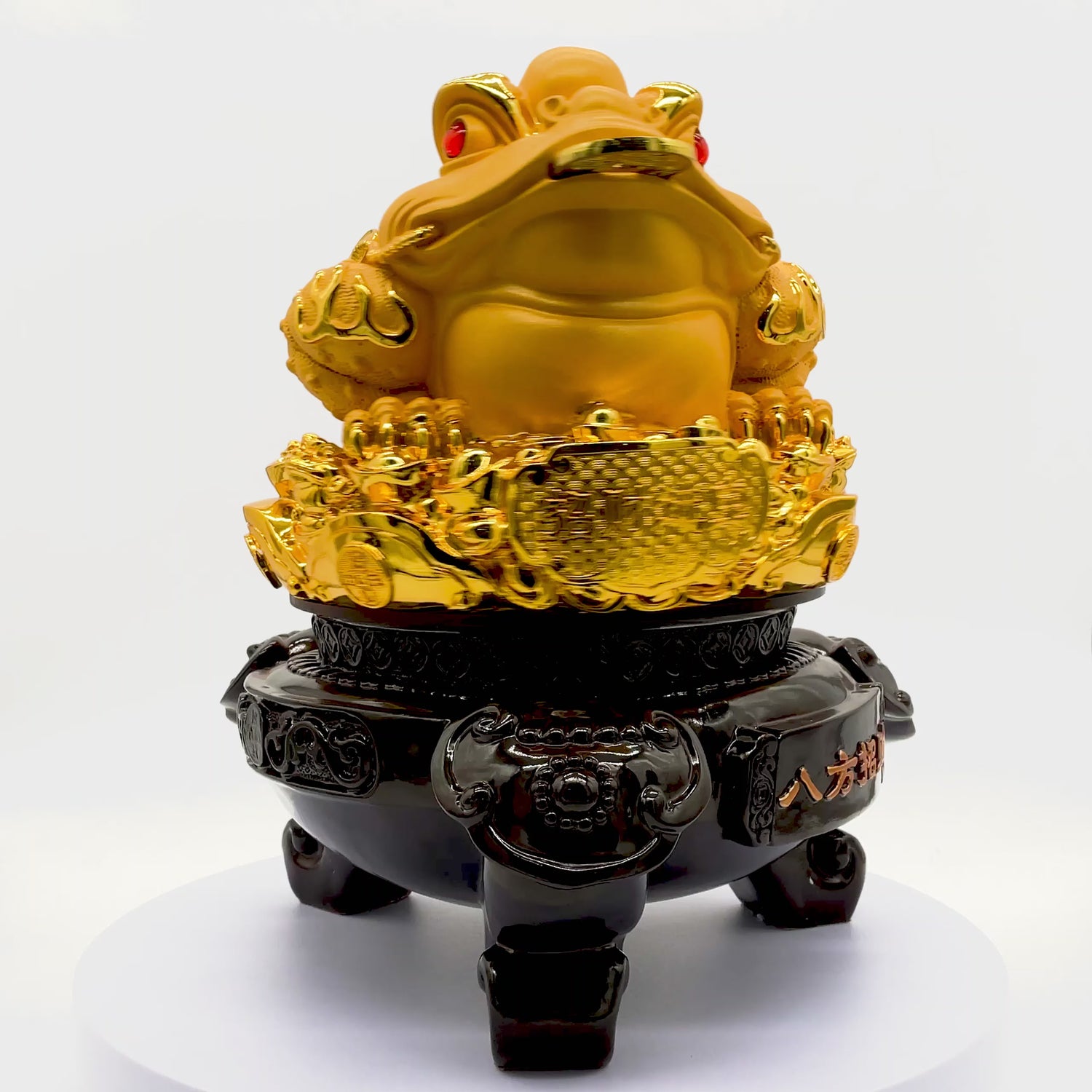 Throne of Fortune Gold Money Frog 40cm