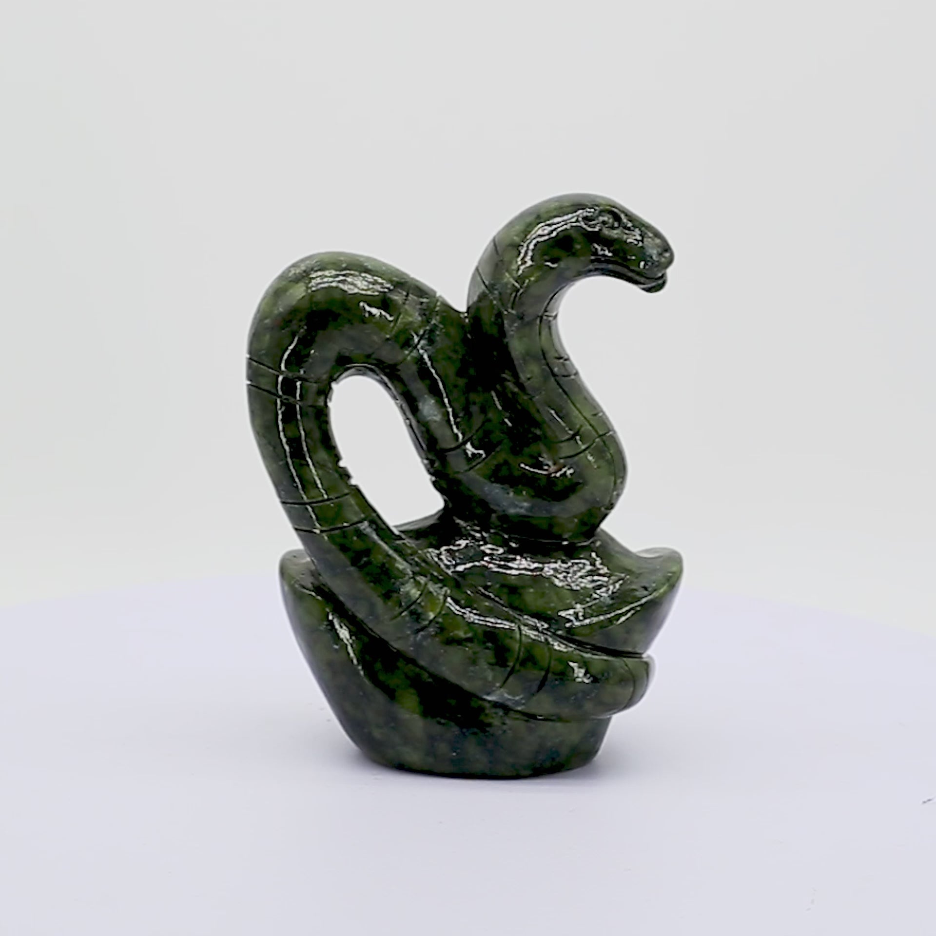 Jade Zodiac Snake for Strategic Wisdom 17cm