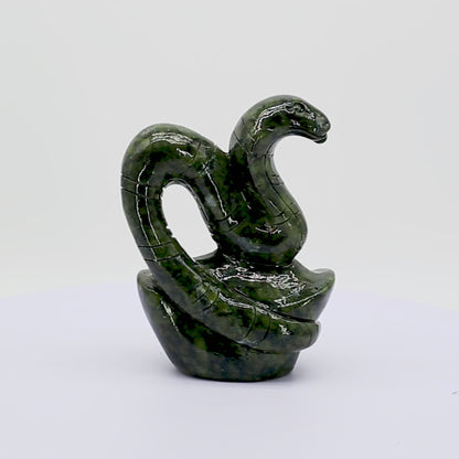 Jade Zodiac Snake for Strategic Wisdom 17cm