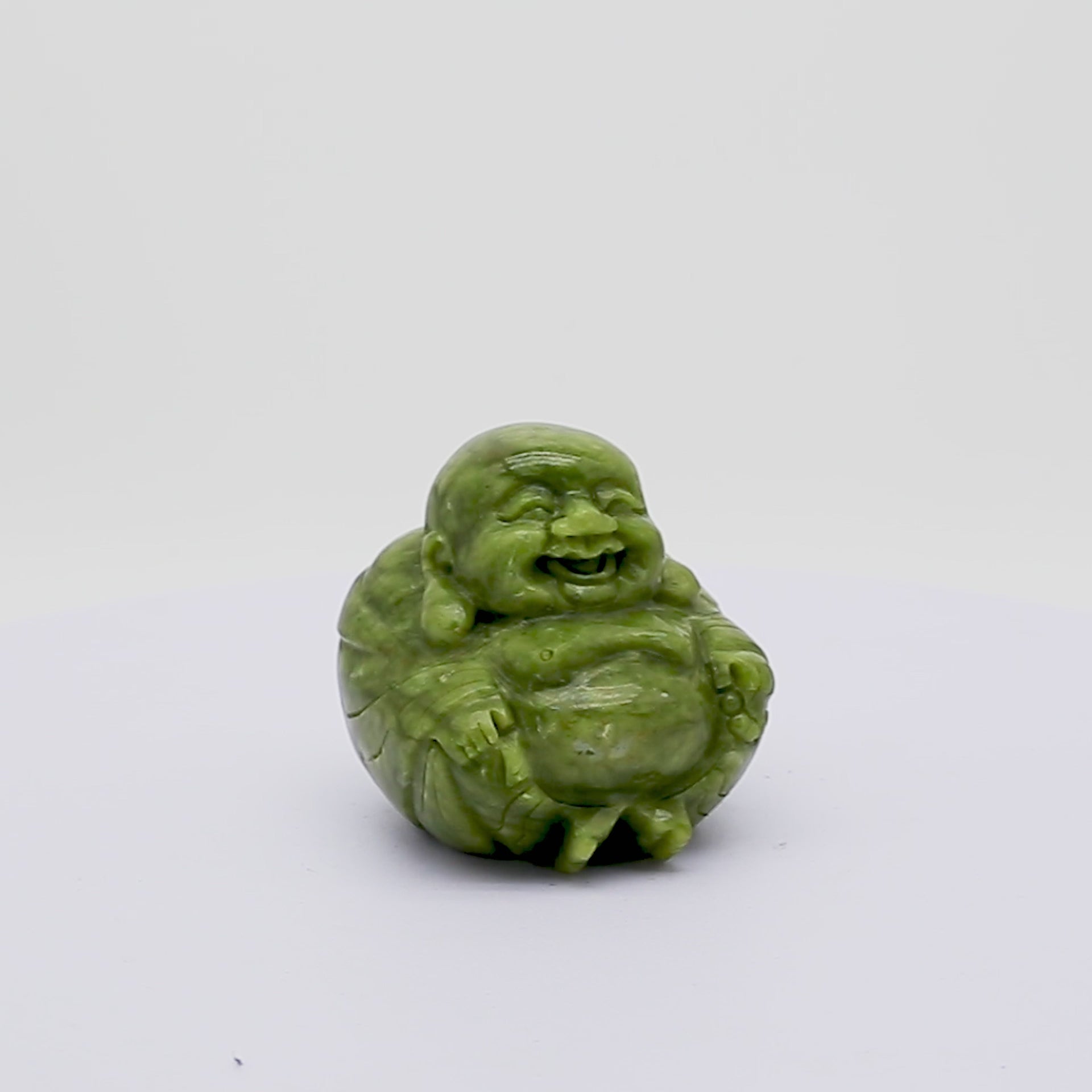 Little Round Joyful Jade Buddha 9cm