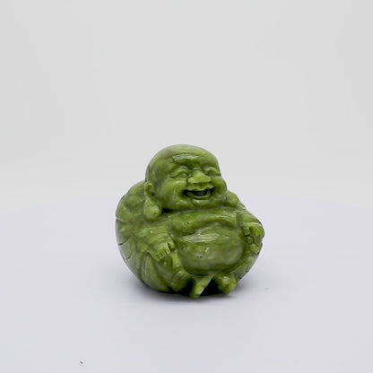 Little Round Joyful Jade Buddha 9cm